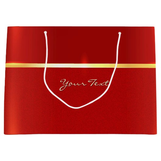 Sac cadeau simple rouge (Devant)