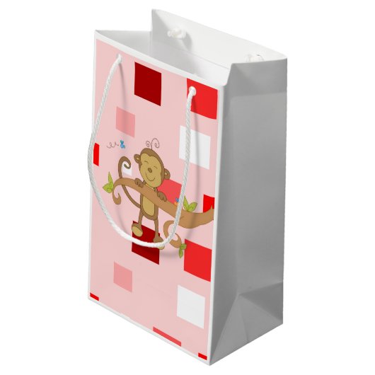 Sac cadeau Singe de Saint Valentin (Dos Angle)