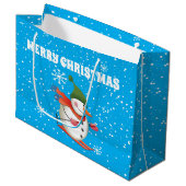 Sac cadeau Skiman Snowman Grand (Devant Angle)