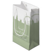 Sac cadeau Skyline Sage de Londres (Devant Angle)