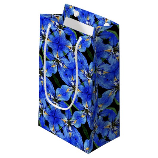 Sac cadeau Sm Blue Iris (Devant Angle)