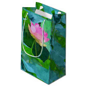 Sac cadeau Sm Lotus rose Abstrait (Dos Angle)