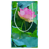 Sac cadeau Sm Lotus rose Abstrait (Devant)