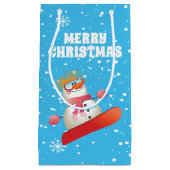Sac cadeau Snowboard Snowman (Devant)