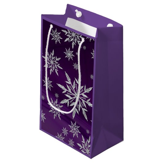 Sac cadeau Snowflakes (Devant Angle)