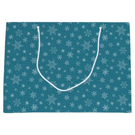 Sac cadeau Snowflakes (Devant)