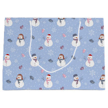 Sac cadeau Snowmen