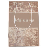 Sac cadeau spécial velours de luxe personnalisé (Devant)