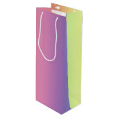 Sac cadeau - Stripes arc-en-ciel verticales (Devant Angle)