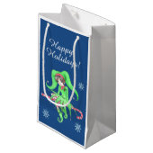 Sac cadeau sucre de canne Elf (Devant Angle)