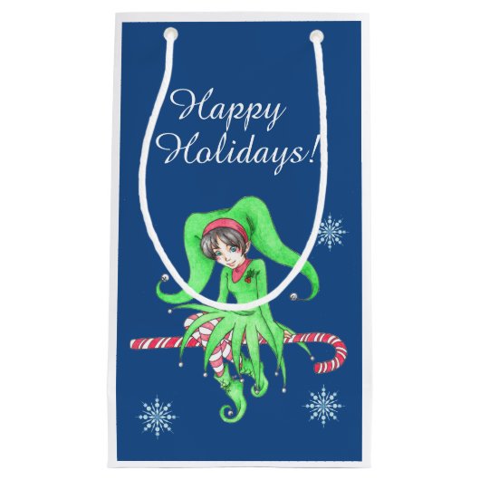 Sac cadeau sucre de canne Elf (Devant)