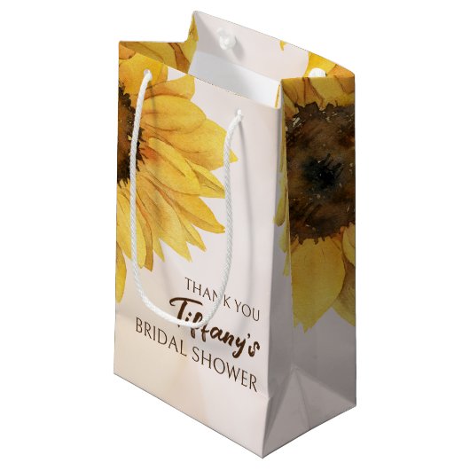 Sac cadeau Sunflower (Devant Angle)