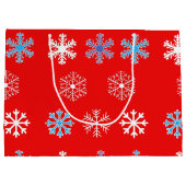 Sac cadeau Sunset Snowflake Grand (Dos)