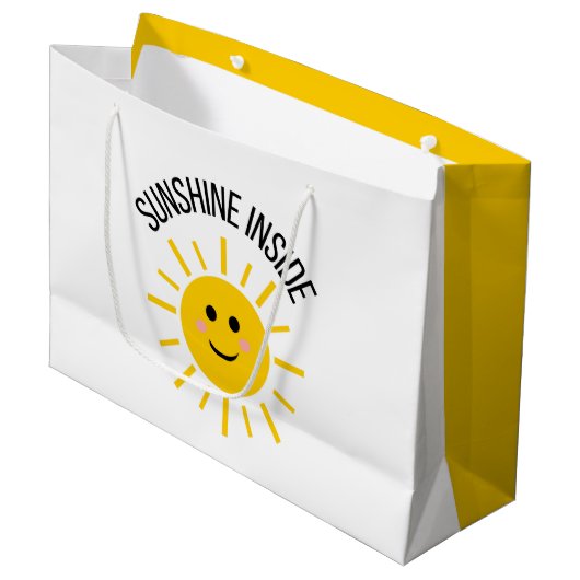 Sac cadeau Sunshine Inside (Devant Angle)