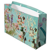 Sac cadeau SWAN ET FLEURS (Dos Angle)