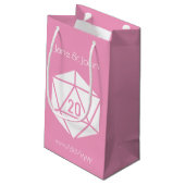 Sac Cadeau Tabletop Chic en Rose Pâle (Dos Angle)