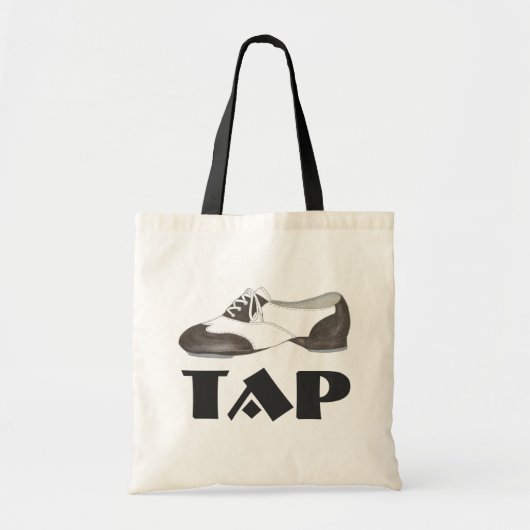Sac cadeau Tap Dance Black White Oxford Shoe Dance (Devant)