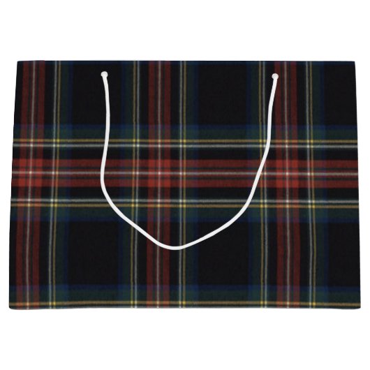 Sac cadeau Tartan - Grand (Devant)