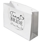 Sac cadeau Team Bride – Enterrement de vie de jeun (Dos Angle)