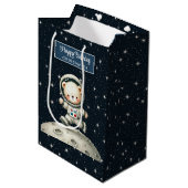 Sac cadeau Teddy Astronaut pour Little Boy Party (Devant Angle)