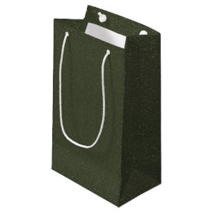 Sac cadeau texturé Moss Green (personnalisable)