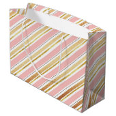 Sac cadeau texture or rose (Dos Angle)