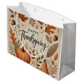 Sac cadeau Thanksgiving - Grand (Dos Angle)