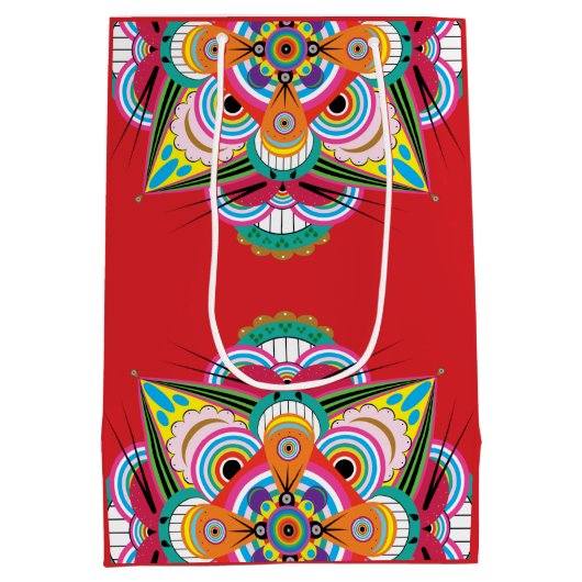 Sac cadeau Tiger Dragon Mandala Medium (Dos)