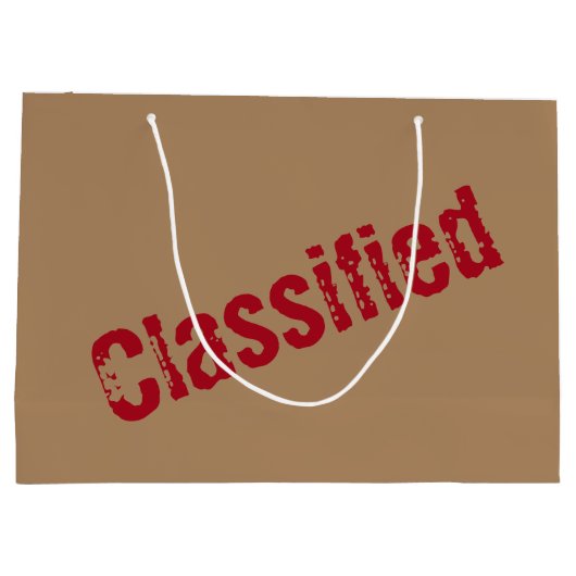 Sac cadeau Top Secret (Dos)