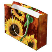 Sac cadeau tournesol (Dos Angle)
