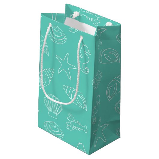 Sac cadeau Tropical Beach Shell Favoriser (Dos Angle)