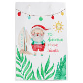 Sac cadeau Tropical Père Noël (Devant)