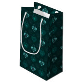 Sac cadeau turquoise et Carbone verrouillé (Dos Angle)