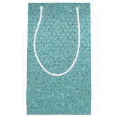 Sac cadeau Turquoise Glittery (Devant)