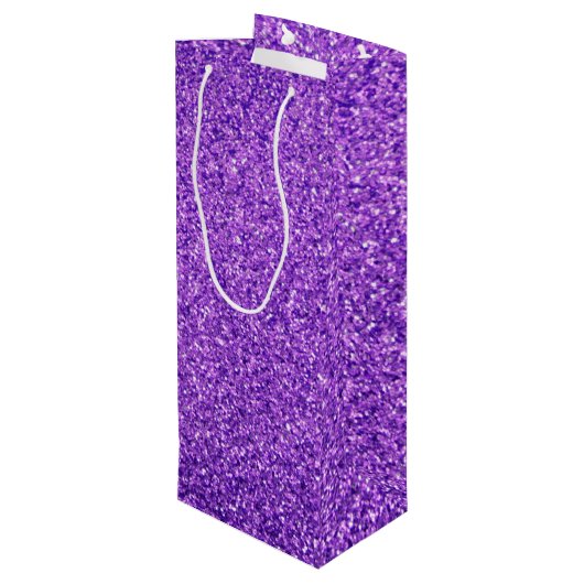 Sac cadeau Unicorn Purple Parties scintillant pers (Dos Angle)