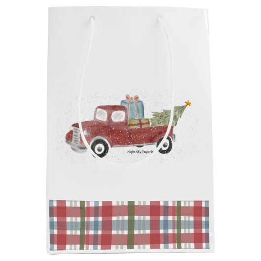 Sac cadeau - Vacances Camion Rouge (Devant)