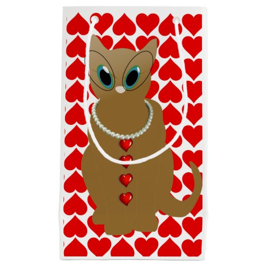 Sac cadeau Valentine's Cat (Devant)