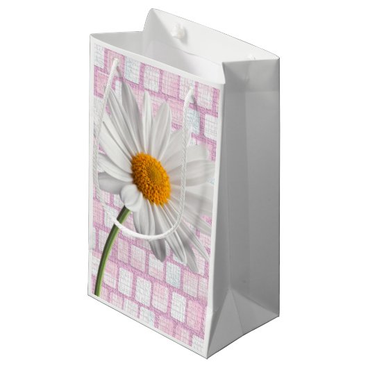 Sac cadeau Valentine's Daisy (Devant Angle)