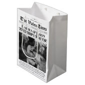 Sac cadeau Valentines, Sac cadeau Couple Newspaper (Devant Angle)
