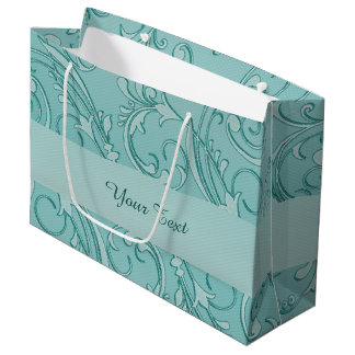 Sac cadeau vert décoratif