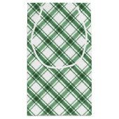 Sac cadeau vert et blanc (Dos)