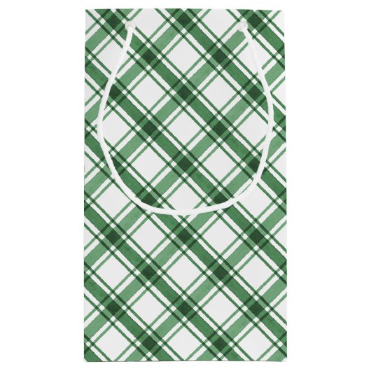 Sac cadeau vert et blanc (Dos)