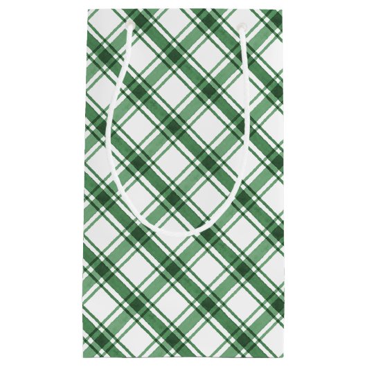 Sac cadeau vert et blanc (Devant)