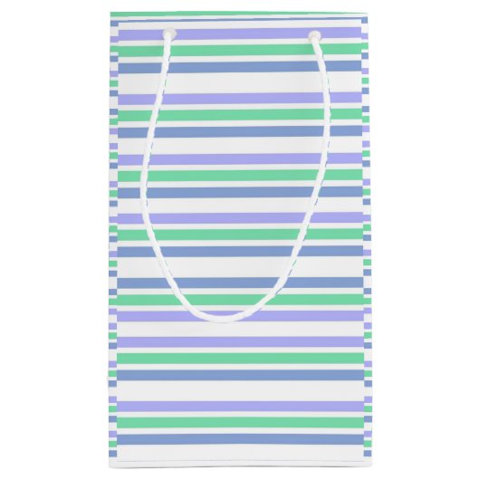 Sac cadeau Vert et bleu Plaid (Dos)