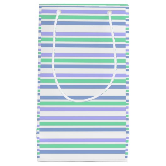 Sac cadeau Vert et bleu Plaid (Devant)