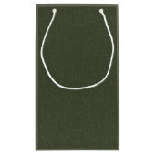 Sac cadeau vert mousse à deux tons (personnalisabl (Dos)