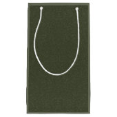 Sac cadeau vert mousse à deux tons (personnalisabl (Devant)