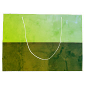 Sac cadeau vert personnalisé (Dos)