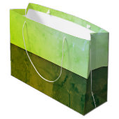 Sac cadeau vert personnalisé (Dos Angle)