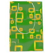 Sac cadeau vert soyeux (Devant)